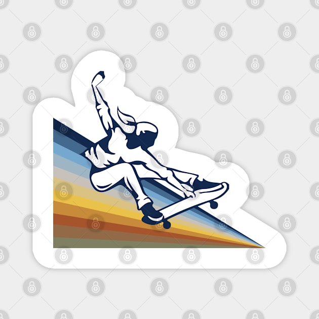 Skater Girl Magnet by maya-reinstein