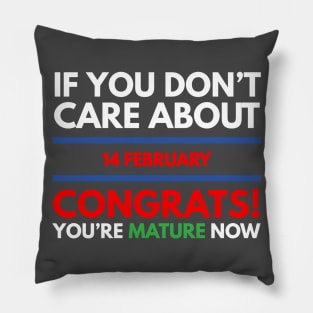 if you don’t care about 14 february Congrats! you’re mature now Pillow