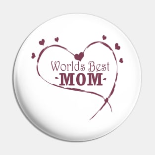 Worlds Best Mom Pin