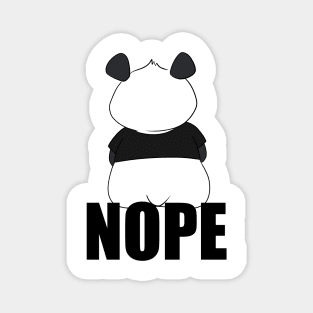 Nope Mood Funny Panda Magnet