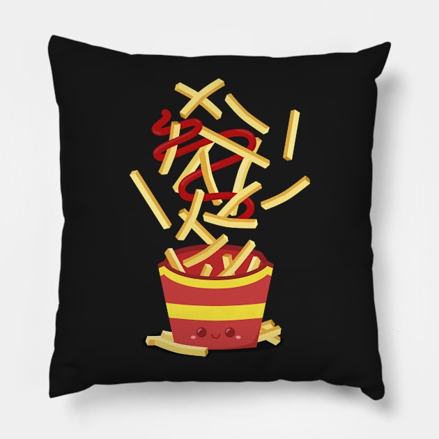 Extreme French Fry Making Pillow by StrayKoi