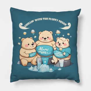 fat three bears Pillow