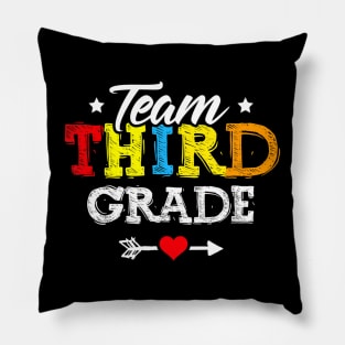 Team Third Grade Teacher Student Kids Back To School Pillow