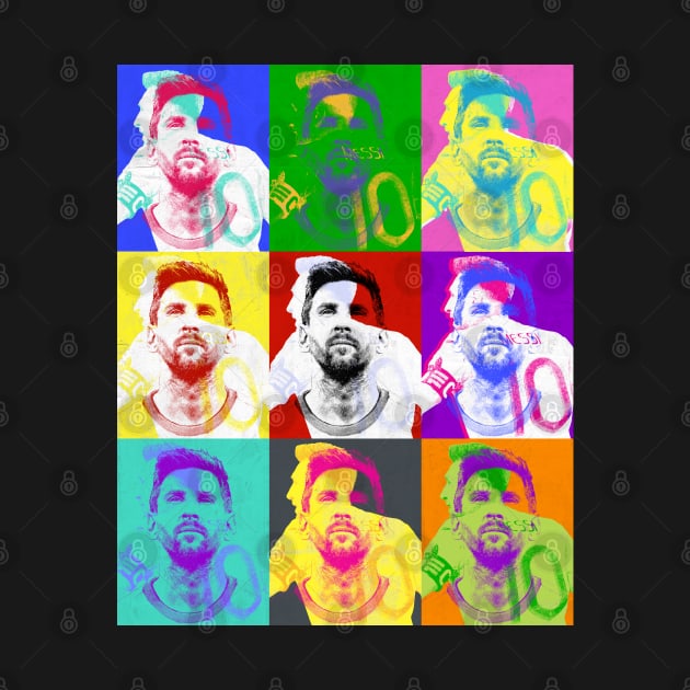 Messi Warhol 2 by Aefe