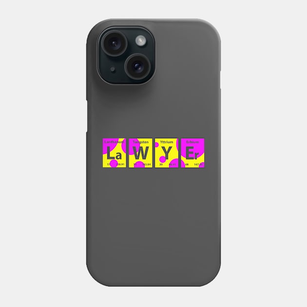 Lawyer: chemical element Phone Case by nightelf