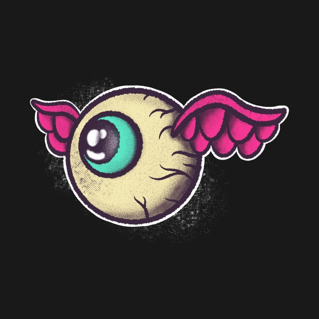 Eye With Wings Tattoo Style Pop Art by Foxxy Merch