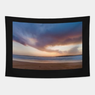 Sunset from the beach Tapestry