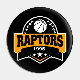 Personalized Basketball Raptors Proud Name Vintage Beautiful Pin