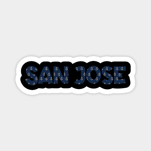 San Jose Magnet by bestStickers