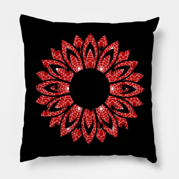 Spider Web Flower Pillow by KayBee Gift Shop