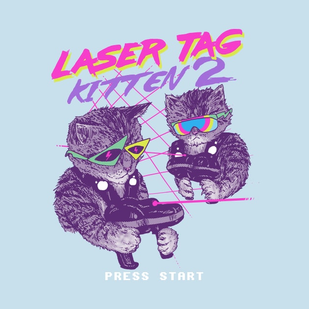 Laser Tag Kitten 2 by Hillary White Rabbit