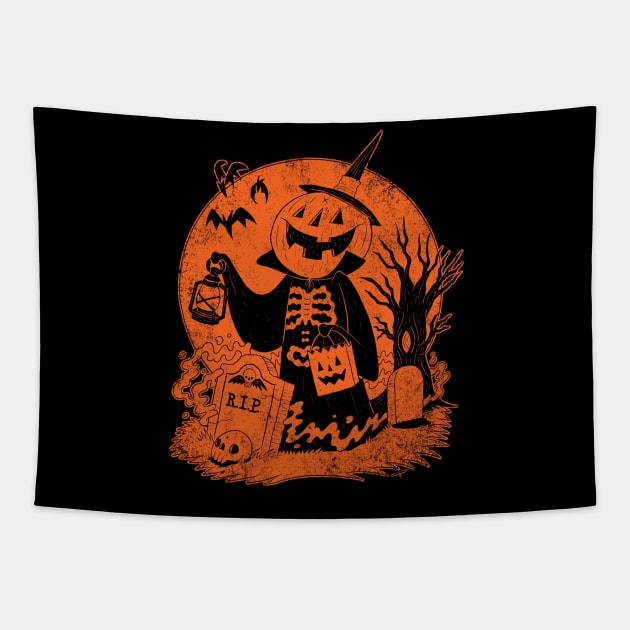 Vintage Spooky Tapestry by chrisraimoart