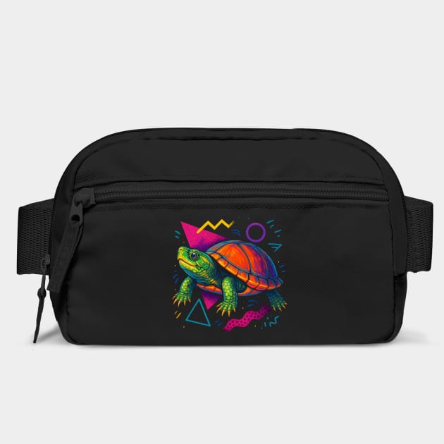 Retro Neon Mississippi Mud Turtle by Reptiq's Store