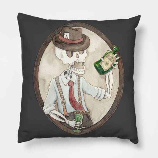 Absinthe Lover Pillow by Newcoatofpaint