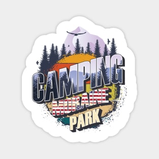 Camping Moraine Park Vintage USA Best gift for campers Adventure gear Magnet