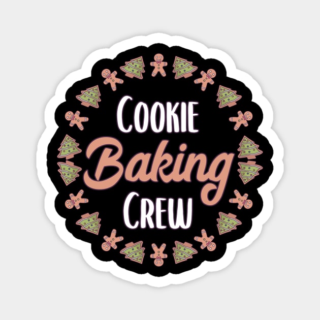 Cookie Baking Crew | Christmas Baking Gift Idea Magnet by MGO Design