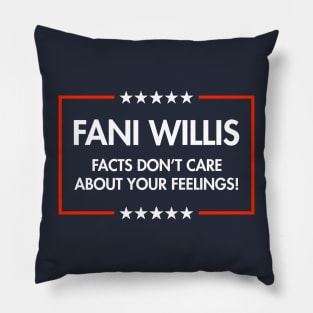 Fani Willis - Facts don't care about your feelings (blue) Pillow