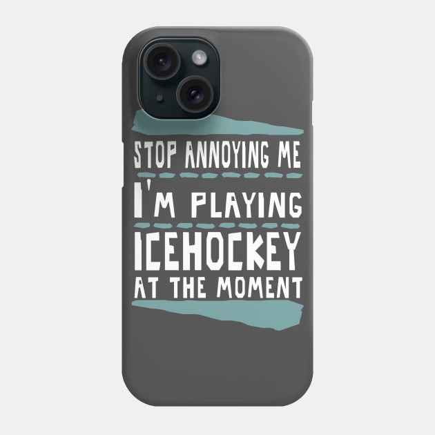 Ice Hockey Body Check Puck Gift Idea Friends Phone Case by FindYourFavouriteDesign