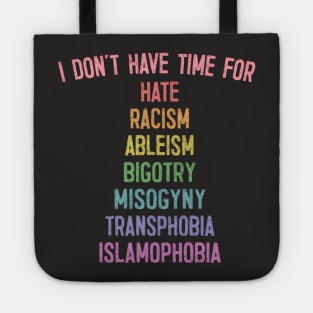 Anti-Bigotry / / Faded-Style Typography Design Tote