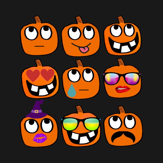 Pumpkin Emoji Shirt - Pumpkin Emoji Design, Pumpkin Design by stacyc64