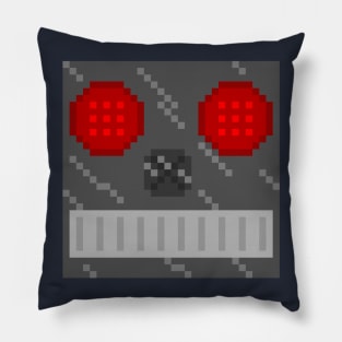 Robot face pixel Pillow