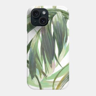 Watercolor Tropical Vintage Greenery Palm Leaves Phone Case