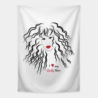 I love my curls - Curly girl Tapestry