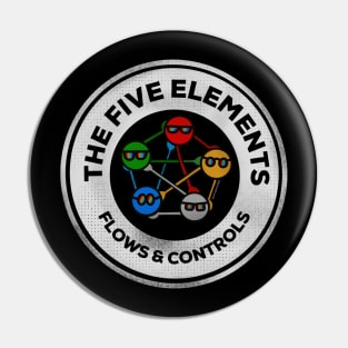 The Five Element Flows and Controls Pin