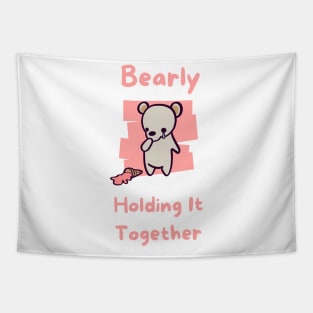 Bearly Holding It Together Tapestry