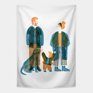 Holding Hands Tapestry