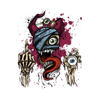 Weirdcore Aesthetic Pastel Goth Grunge Evil Skull T-Shirt