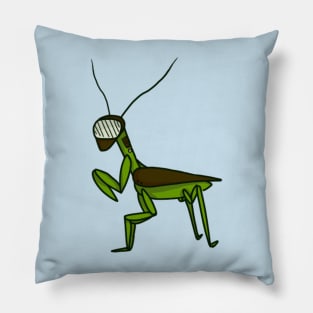 TV Praying Mantis :: Imaginary Creatures Pillow