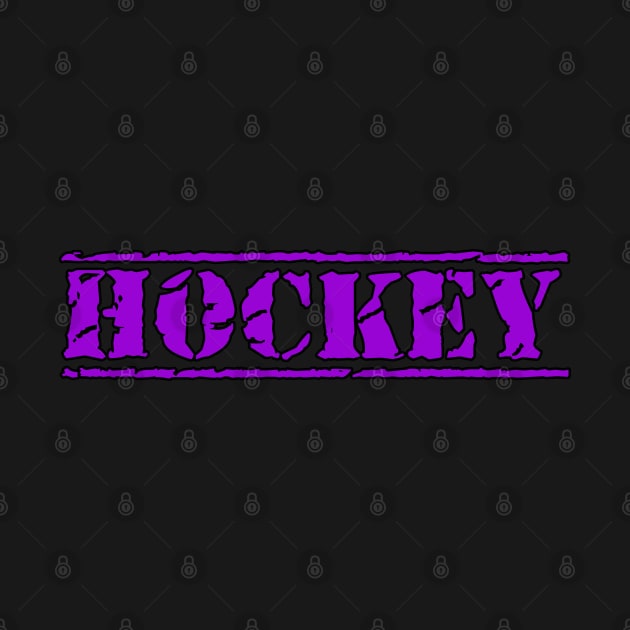 HOCKEY BOLD ENFORCER TEXT by HOCKEYBUBBLE