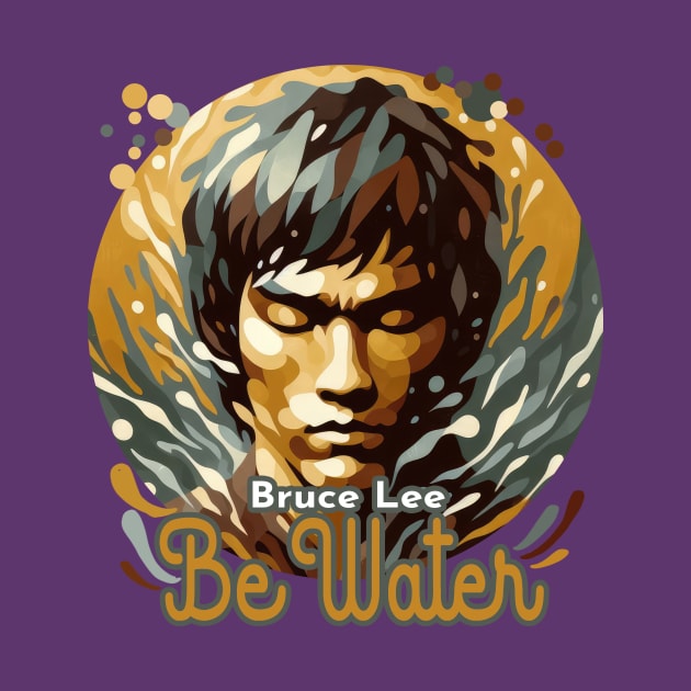 Bruce Lee Be water by Ken Savana