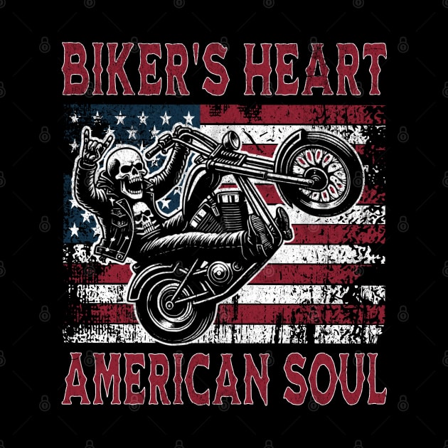 Biker's Heart American Soul by Odetee