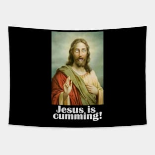 Jesus is Cumming Tapestry