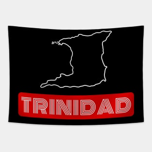 Trinidad map outline Tapestry