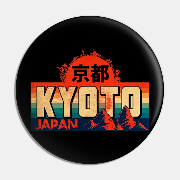 Kyoto Vintage Japan Pin by CTShirts