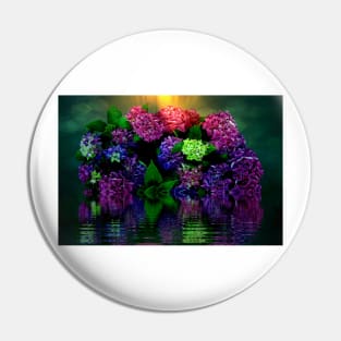 Hydrangeas On Water Pin