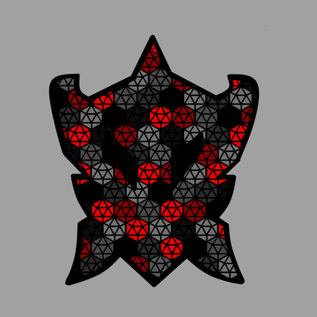 Dragons of Tarkir - D20 pattern grey by Ooze Blues