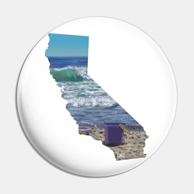 California beach silhouette Pin by DSCarts