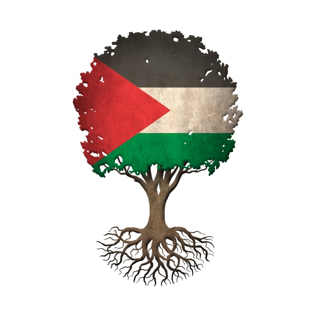 Tree of Life with Palestinian Flag by jeffbartels