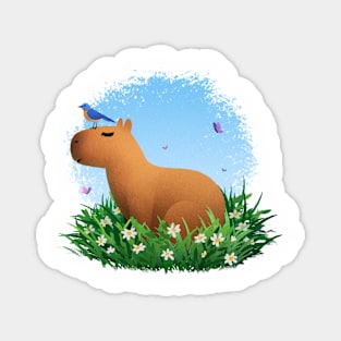 Peaceful Capybara Magnet