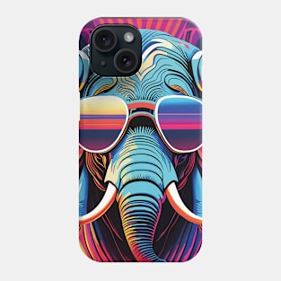 Shades of Cool: A Stylish Elephant in Sunglasses Phone Case