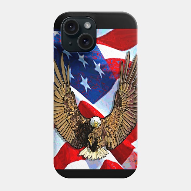 American Eagle Phone Case by AlcantaraArt