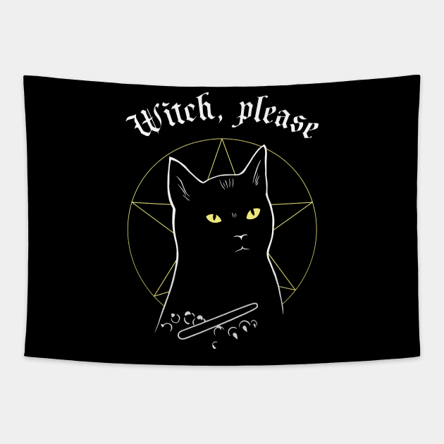 Witch, please Tapestry by olddesigntees