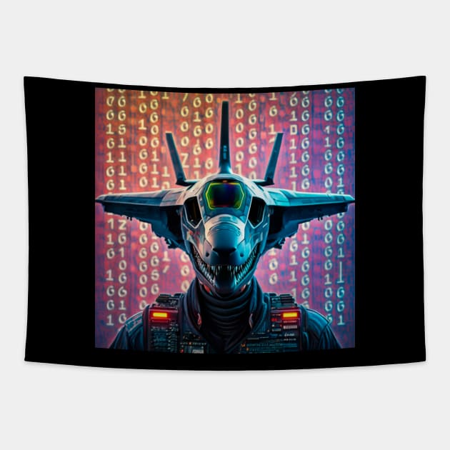 F22 Raptor Tapestry by Arassa Army