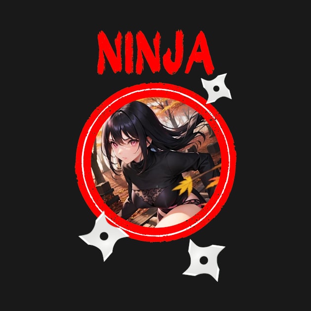 Ninja Target Love Cute Anime Girl by Clicks Clothes