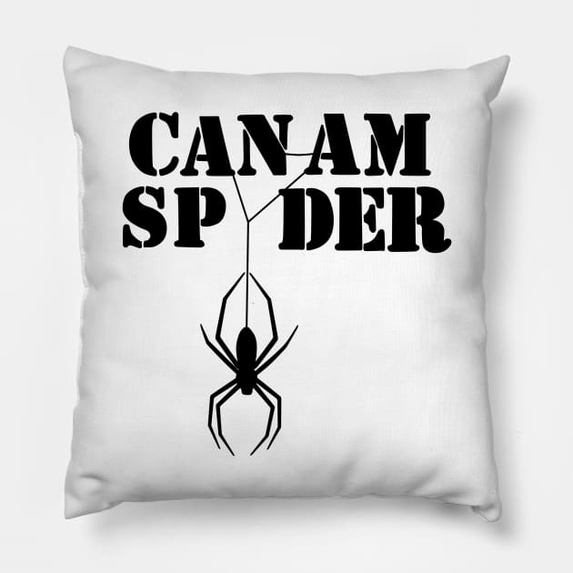 Can-am Spyder Black Pillow by CreeW