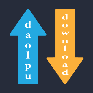 Upload Download icon or symbol T-Shirt